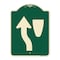 Signmission Traffic Keep Left Symbol Heavy-Gauge Aluminum Architectural Sign, 24" x 18", G-1824-22790 A-DES-G-1824-22790 - alternate 1